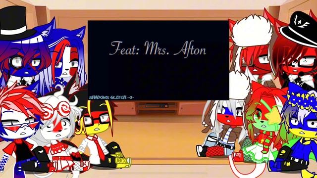~/Реакция Countryhumans на Afton Family||2 часть||/Clara Afton/||#aftonfamily||#gachaclub||/~❤️~/