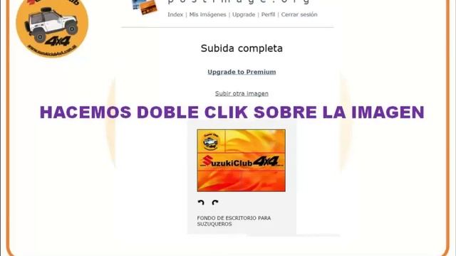 Como subir imágenes al foro Suzuki Club 4x4 смотреть онлайн