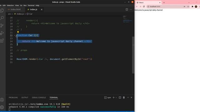 Function In React | Learn How to react function work смотреть онлайн
