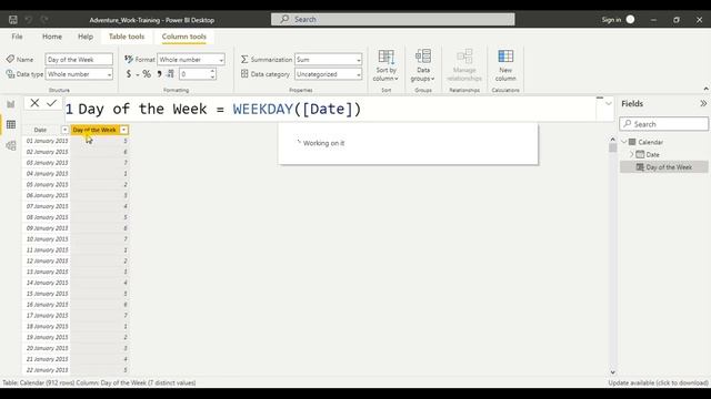 How to get 'Weekday' column смотреть онлайн