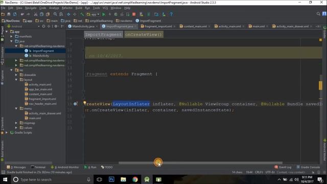 Android Navigation Drawer Tutorial using Fragments - Updated смотреть онлайн