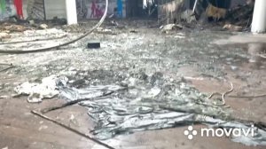 Последствия пожара в трц М5молл