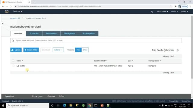 AWS S3 versioning | S3 versioning | Restore S3 file | S3 Delete Marker | S3 versioning Tutorial смотреть онлайн