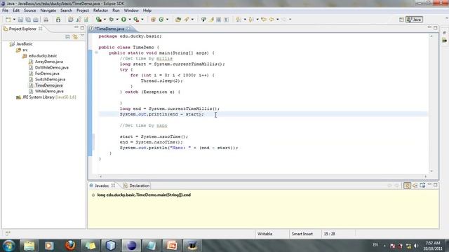 Bài 19 Java cơ bản: Thời gian hệ thống смотреть онлайн
