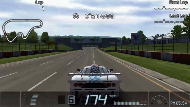 Gran Turismo PSP: McLaren F1 GTR Race Car Gameplay (1080p) смотреть онлайн