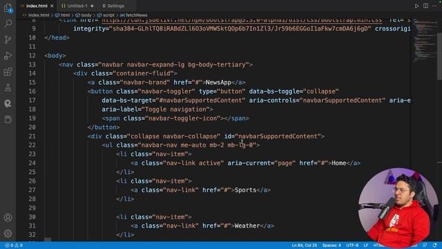 Build a Fully Featured News App Using NewsAPI and Bootstrap смотреть онлайн