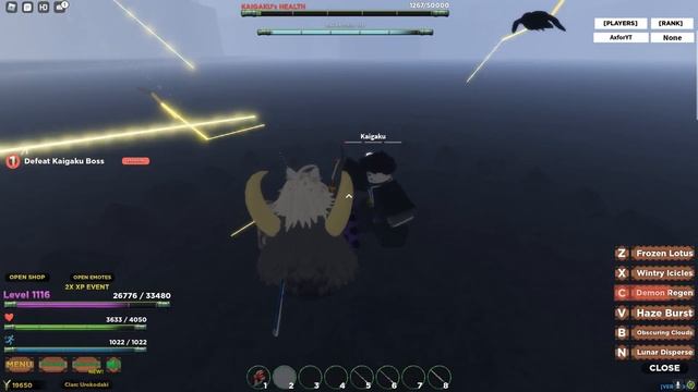 (New Codes Update!) 2XP KAIGAKU Boss Shock Blade SHOWCASE NEW AURA slayers unleashed смотреть онлайн