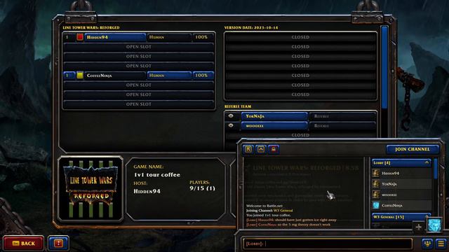 #24 Line Tower Wars - 1v1 (Hidden94 vs CoffeeNinja) смотреть онлайн