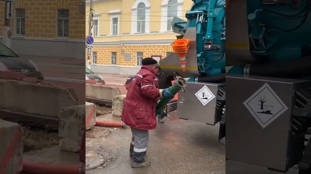 Откачка бентонита. Провели работы по откачке бентонита. смотреть онлайн