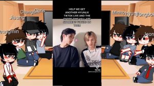 Past stray kids members react to future 1/4 (hyunjin and felix)