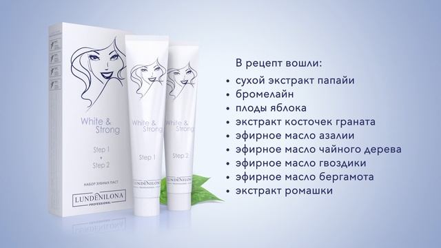 Безабразивная отбеливающая зубная паста «White & Strong»