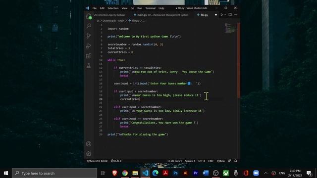Your FIRST PROGRAMMING Game in 10 LINES! - Using Python. - Automated Guessing Game - Master Course смотреть онлайн