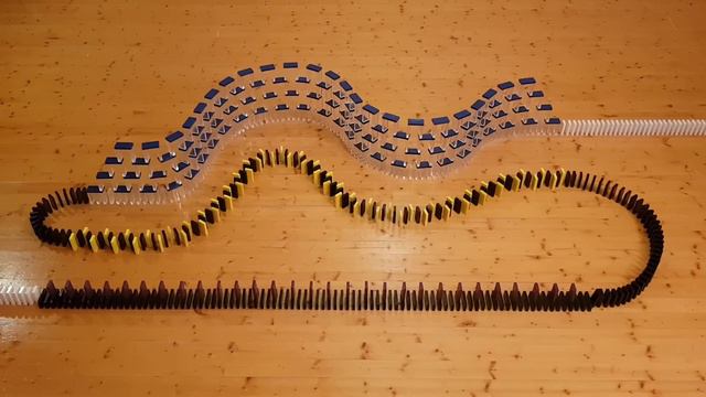 45 minutes of domino toppling with NO MUSIC - Domino ASMR смотреть онлайн