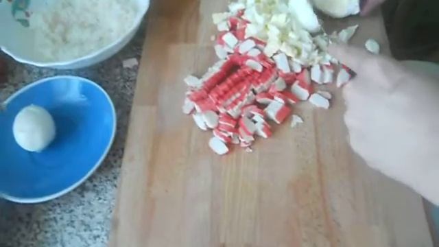 Салат с Крабовыми палочками смотреть онлайн