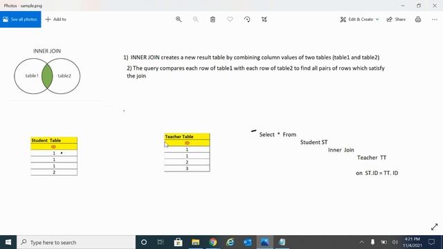 Most awaited Video about Inner Join for interviewee's. Basic Understanding of Inner Join. смотреть онлайн