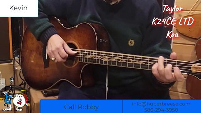 TAYLOR HUBER BREESE 50TH ANNIVERSARY K24CE LTD KOA ACOUSTIC GUITAR смотреть онлайн