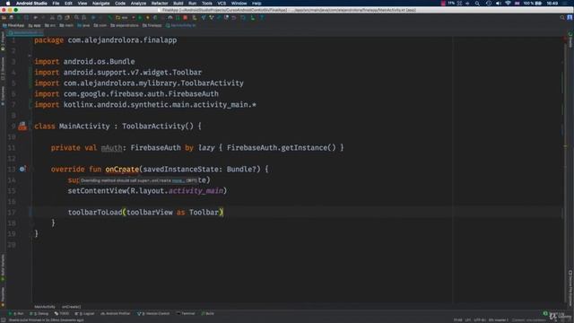 Cursos/Aprende.a.programar.Android.con.Kotlin.+.Firebase.+.Google/105 Anadiendo Toolbar смотреть онлайн