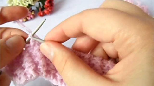 Объемная резинка 1*1 спицами смотреть онлайн