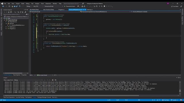 Transaction Script (C#) - PATTERNS OF ENTERPRISE ARCHITECTURE смотреть онлайн