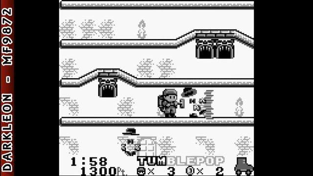 Game Boy - Tumble Pop © 1993 SunSoft - Gameplay смотреть онлайн