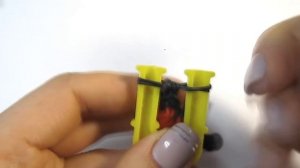 Ободок ДЬЯВОЛЬСКИЕ РОЖКИ из резинок на рогатке. Плетение из резиночек