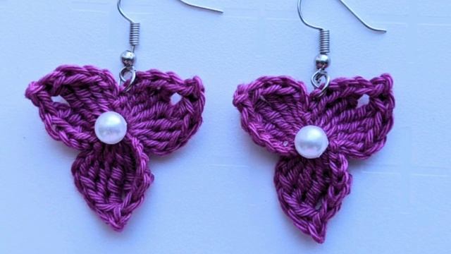 Handmade earrings designs, from thread ? Please subscribe ♥️♥️♥️ смотреть онлайн