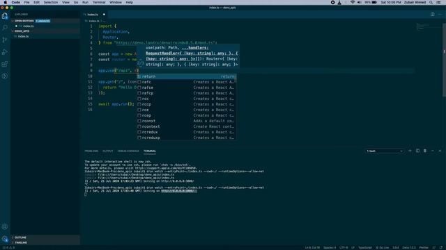 Create Rest APIs with Deno | First Localhost server backend with deno | Alternative of Node JS смотреть онлайн