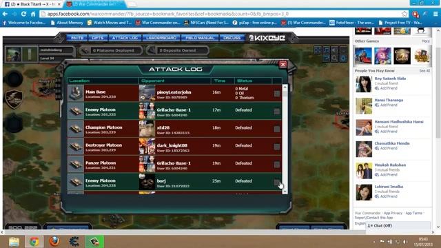 war commander Attack log смотреть онлайн