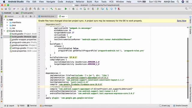 Setup Firebase : Create Messenger App using Firebase in Android смотреть онлайн