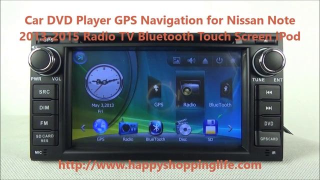 Nissan Note 2013-2015 Car DVD Player GPS Navigation Radio Bluetooth TV смотреть онлайн