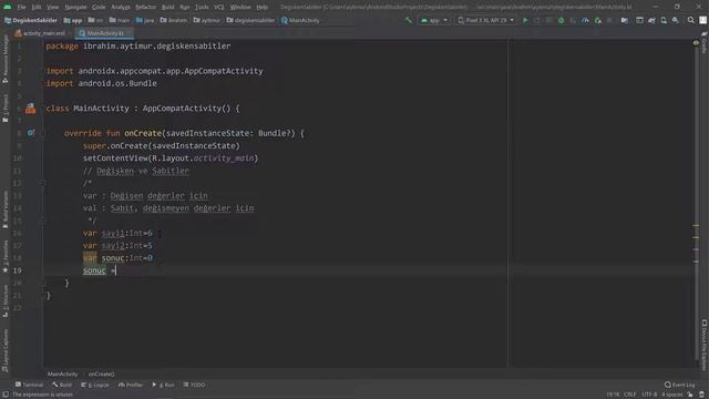 2. Kotlin Degisken ve Sabitler смотреть онлайн