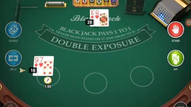 Testing Blackjack double exposure.. easy money? смотреть онлайн