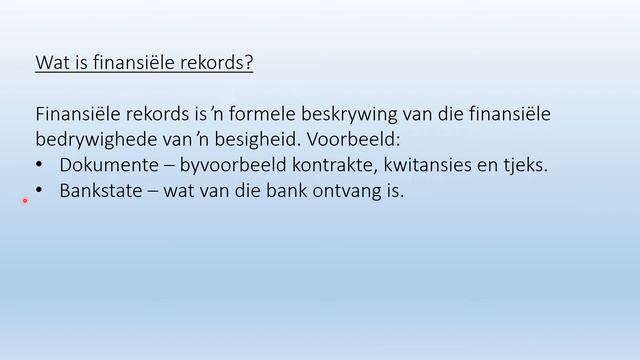 11 - 15 Mei - Gr. 7 - EBW - Aanbieding 2 (Finansiële rekords) смотреть онлайн