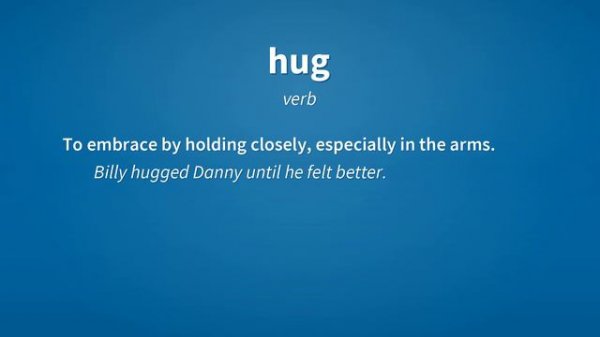 Hug | Meaning of hug
