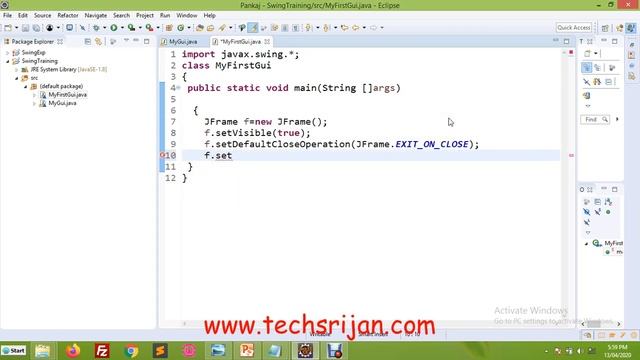 How to create Graphical User Interface in Java | Java Swing Tutorial in Hindi | Urdu --Part 1 смотреть онлайн