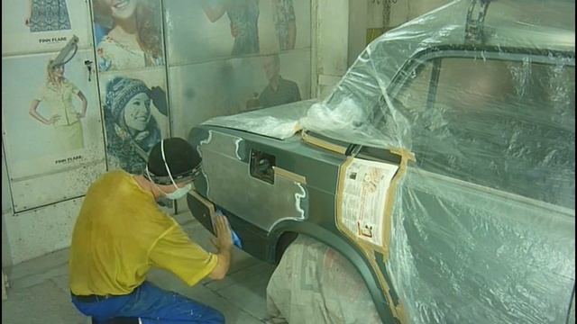 Ремонт крыла на Ваз2107 Часть1 смотреть онлайн