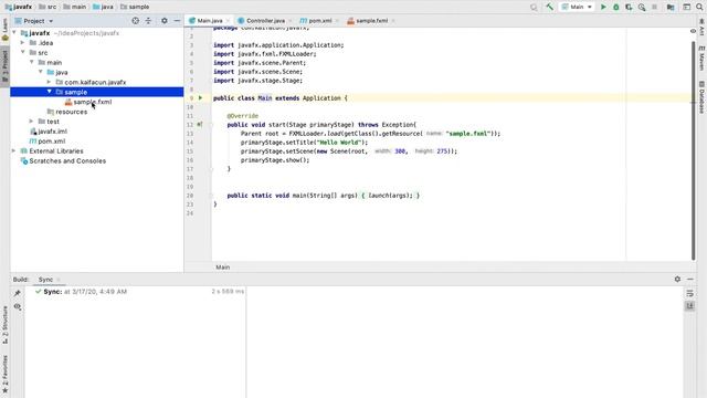 JavaFX project: IntelliJ IDEA + Maven смотреть онлайн