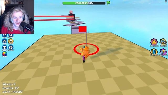 Obby But You're on a Bike (World 4) [Roblox] смотреть онлайн