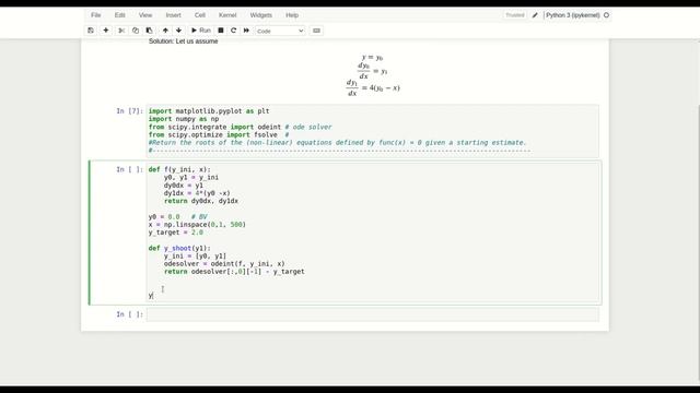 The Python Implementation of Shooting method смотреть онлайн