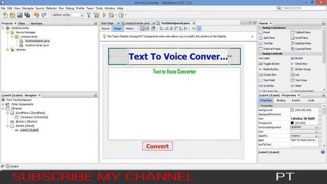 Text To Voice Converter Java Application смотреть онлайн