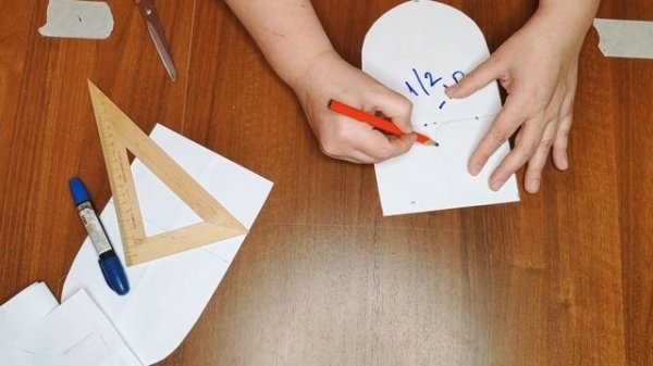 Простая выкройка рукавичек / варежек