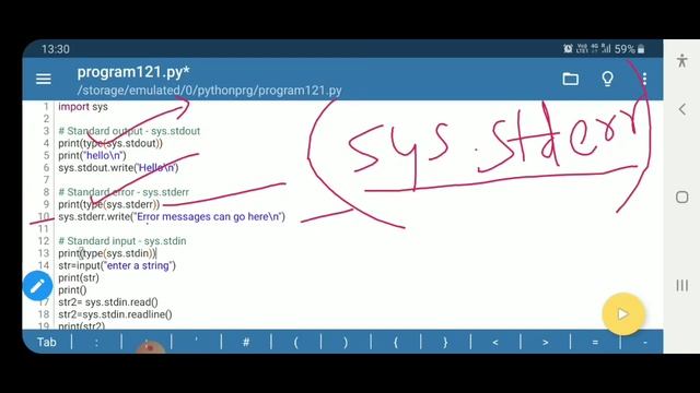 Program(12)- Python standard input, standard output & standard error streams.Text File handeling смотреть онлайн