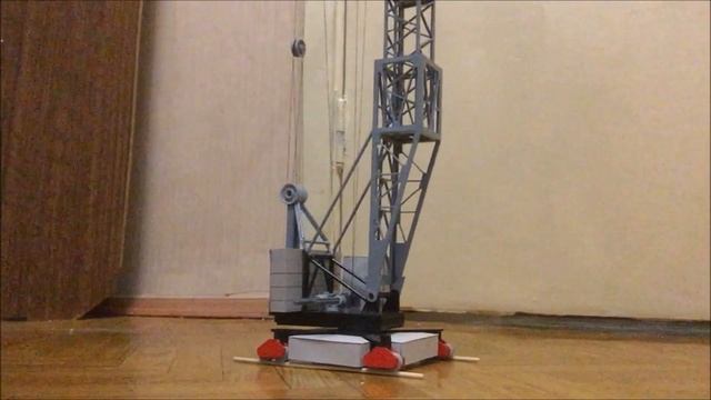 Модель крана. Башенный кран С-981. Tower crane model смотреть онлайн