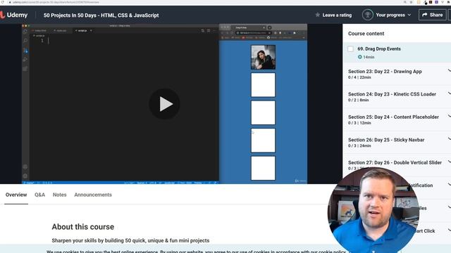 Want To Learn 50 Projects? 50 Days 50 Projects Udemy Course Review // CSS, HTML, JavaScript Web Dev смотреть онлайн