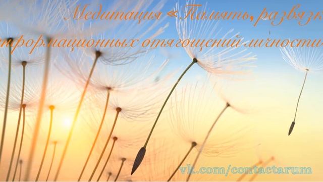 Медитация ,,Память, развязка информационных отягощений личности,, смотреть онлайн