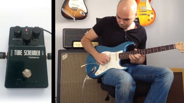 Ibanez TS808HW Tube Screamer Effect Pedal Demo