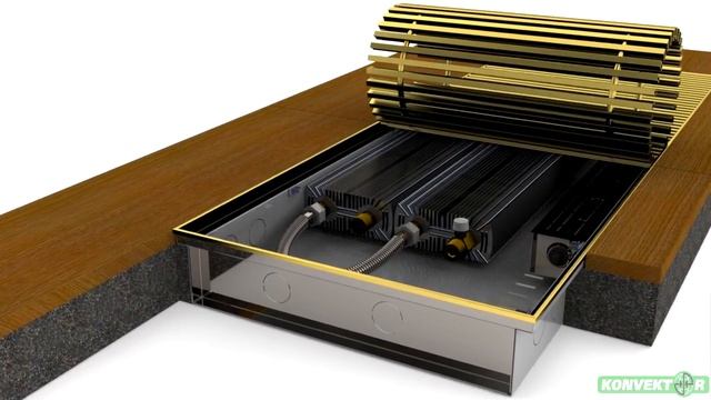 Обогреватель водяной, внутрипольный КПТ 390 1000 85 смотреть онлайн