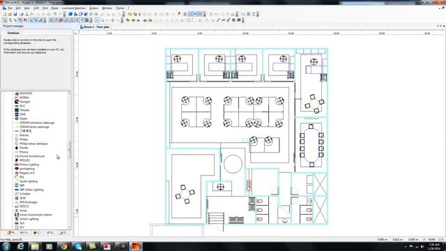 Importing AutoCAD in Dialux and Selecting Luminaire смотреть онлайн