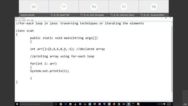 foreach loop in Java смотреть онлайн