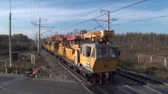 RZD Дрезины сцепка (поезд) на 29 км (контактники) 6шт смотреть онлайн